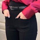 شلوار بوتکات جین مشکی سپینود