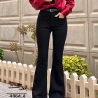 شلوار بوتکات جین مشکی سپینود