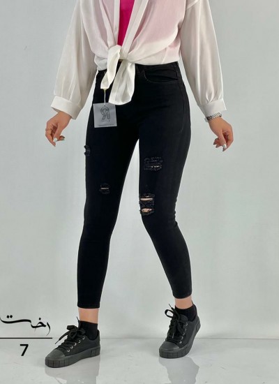 شلوار جذب جین مشکی