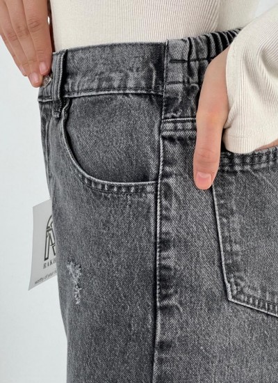 شلوار استریت جین آبی و طوسی شلوار استریت جین آبی و طوسی