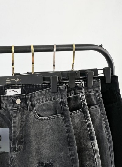 شلوار فلر بگ جین ذغالی و مشکی شلوار فلر بگ جین ذغالی و مشکی