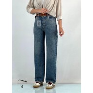 شلوار نیم بگ جین پشت کش شلوار نیم بگ جین پشت کش