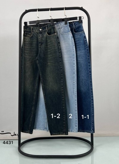 شلوار جین راسته آبی شلوار جین راسته آبی