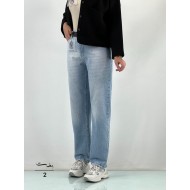 شلوار جین راسته آبی