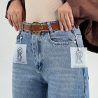 شلوار فلر بگ جین آبی شلوار فلر بگ جین آبی