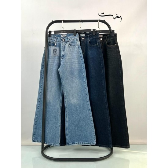 شلوار فلر بگ جین آبی شلوار فلر بگ جین آبی