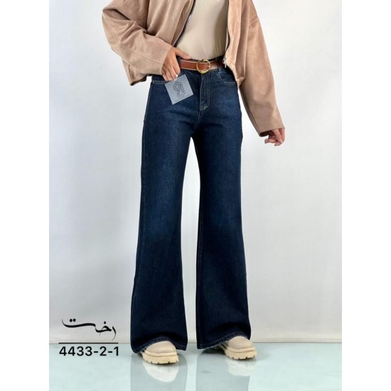 شلوار فلر بگ جین آبی شلوار فلر بگ جین آبی