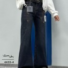 شلوار فلر بگ جین آبی