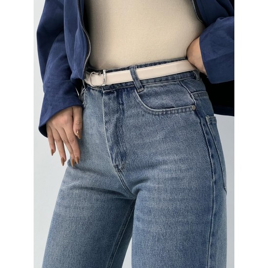 شلوار فلر بگ جین آبی شلوار فلر بگ جین آبی