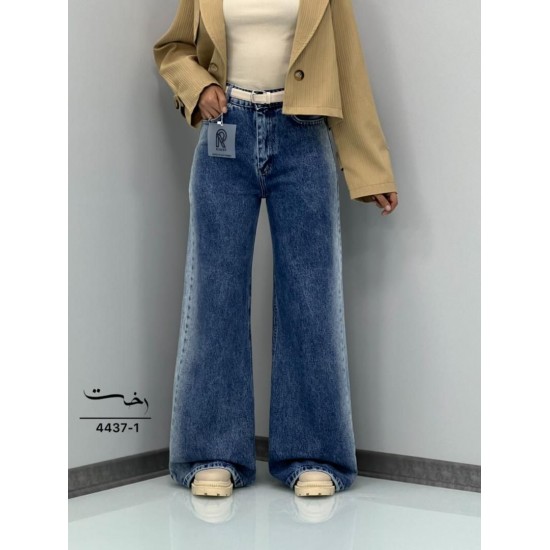 شلوار فلر بگ جین آبی شلوار فلر بگ جین آبی