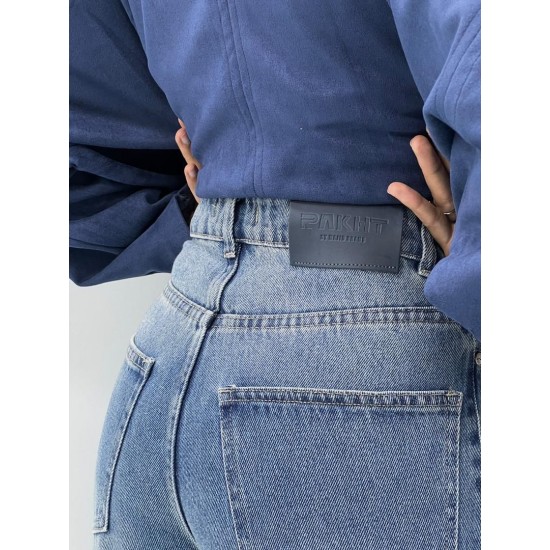 شلوار فلر بگ جین آبی شلوار فلر بگ جین آبی