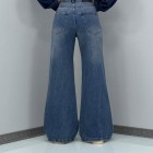 شلوار فلر بگ جین آبی شلوار فلر بگ جین آبی