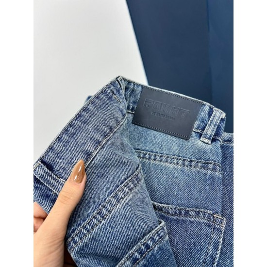 شلوار فلر بگ جین آبی شلوار فلر بگ جین آبی