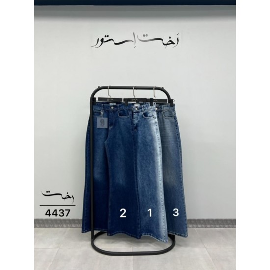 شلوار فلر بگ جین آبی شلوار فلر بگ جین آبی