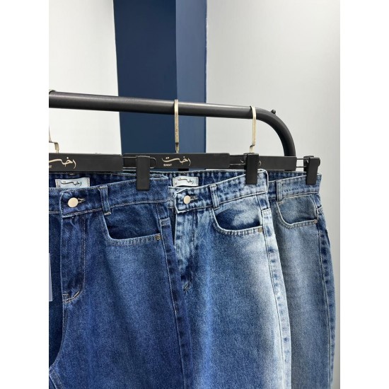 شلوار فلر بگ جین آبی شلوار فلر بگ جین آبی