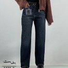 شلوار نیم بگ آبی پشت کش شلوار نیم بگ آبی پشت کش