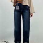 شلوار نیم بگ آبی پشت کش شلوار نیم بگ آبی پشت کش