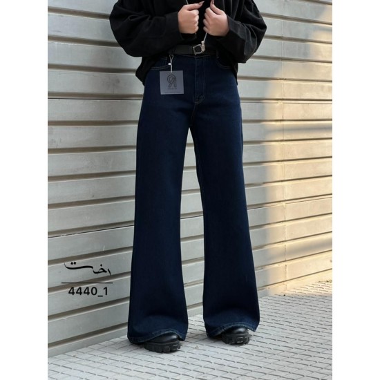 شلوار فلر بگ جین آبی شلوار فلر بگ جین آبی