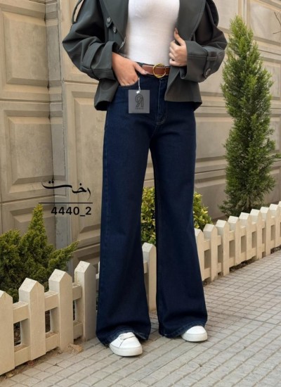 شلوار فلر بگ جین آبی