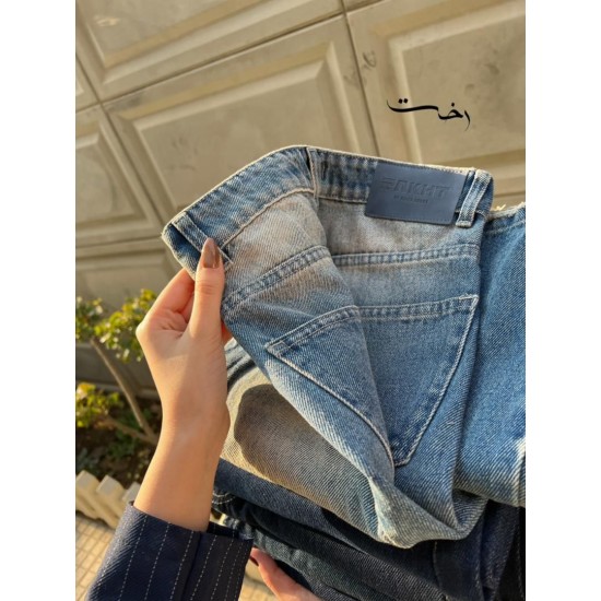 شلوار فلر بگ جین آبی شلوار فلر بگ جین آبی