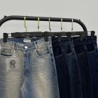 شلوار فلر بگ جین آبی شلوار فلر بگ جین آبی