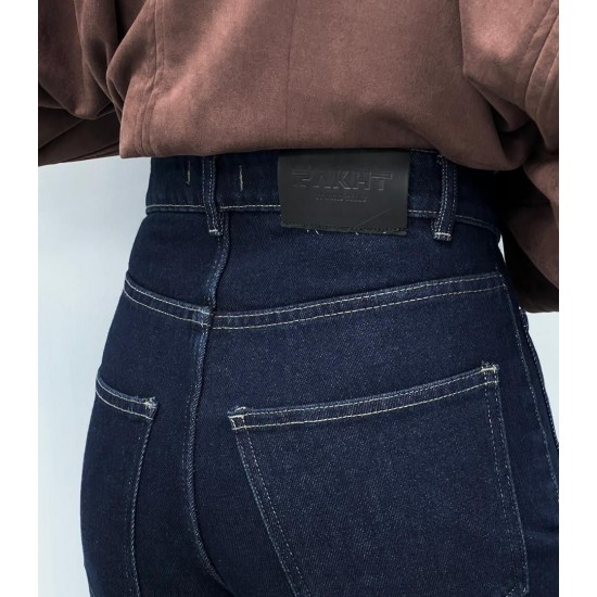 شلوار فلر بگ جین آبی جلو جیب شلوار فلر بگ جین آبی جلو جیب