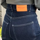 شلوار فلر بگ جین آبی جیب فیلتو شلوار فلر بگ جین آبی جیب فیلتو