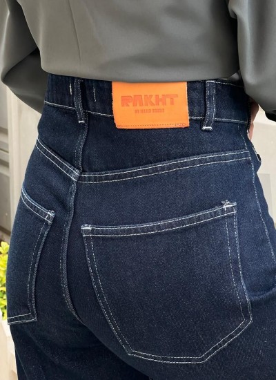 شلوار فلر بگ جین آبی جیب فیلتو شلوار فلر بگ جین آبی جیب فیلتو