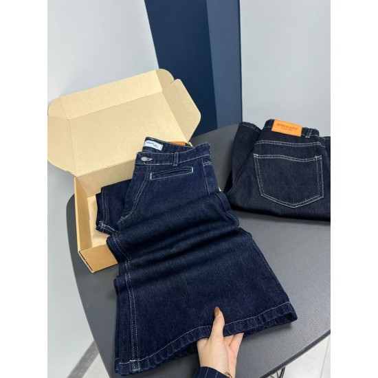 شلوار فلر بگ جین آبی جیب فیلتو شلوار فلر بگ جین آبی جیب فیلتو