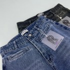 شلوار فلر بگ جین آبی جیب فیلتو