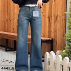 شلوار فلر بگ جین آبی جیب فیلتو