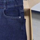 شلوار فلر بگ جین آبی دمپا دوخت