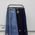 شلوار فلر بگ جین آبی جلو دوخت شلوار فلر بگ جین آبی جلو دوخت