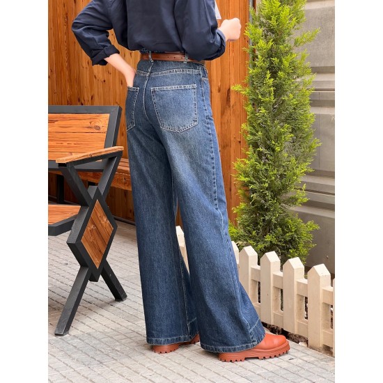 شلوار فلر بگ جین رزاس