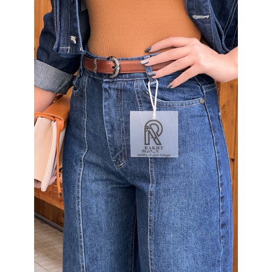 شلوار فلر بگ جین رزاس