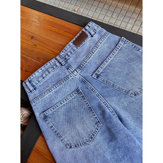 شلوار فلر بگ جین رزاس