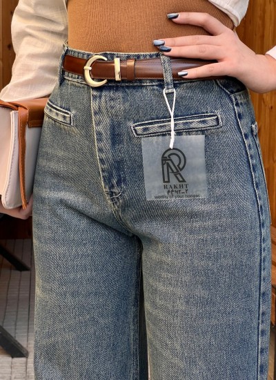 شلوار فلر بگ جین پارین