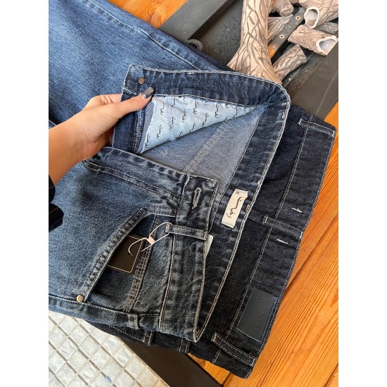 شلوار فلر بگ جین مرینوس