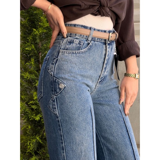 شلوار فلر بگ جین ژیکان شلوار فلر بگ جین ژیکان