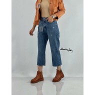 شلوار واید دمپا کات آبی شلوار واید دمپا کات آبی