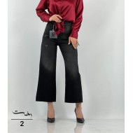 شلوار واید کمر ساده ذغالی و مشکی شلوار واید کمر ساده ذغالی و مشکی