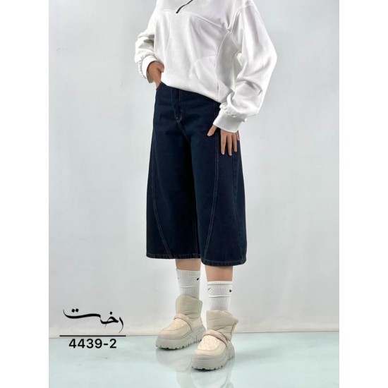 شلوار جورتس جین آبی شلوار جورتس جین آبی