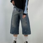 شلوار جورتس جین آبی شلوار جورتس جین آبی