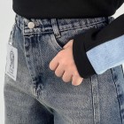 شلوار جورتس جین آبی شلوار جورتس جین آبی