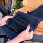 شلوار واید جین آبی دمپا کات