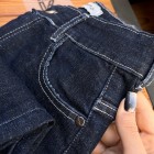 شلوار واید جین آبی دمپا کات