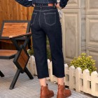 شلوار واید جین آبی دمپا کات