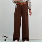شلوار نیم بگ پارچه ای پشت کش