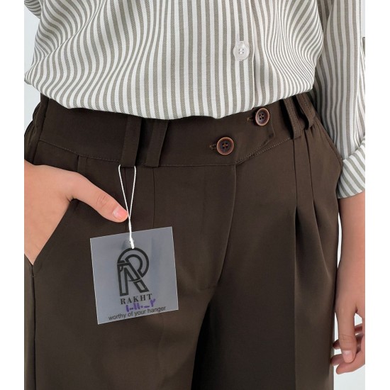 شلوار بگ پارچه ای ساسوندار
