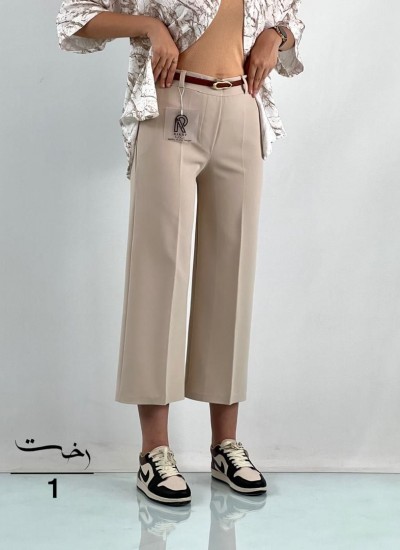 شلوار واید پارچه ای